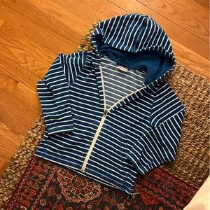 Hannah Anderson blue striped zip up